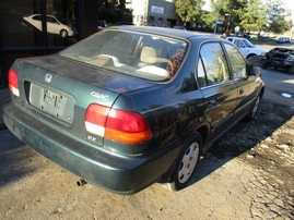 1998 HONDA CIVIC EX GREEN 4DR 1.6L MT A15287